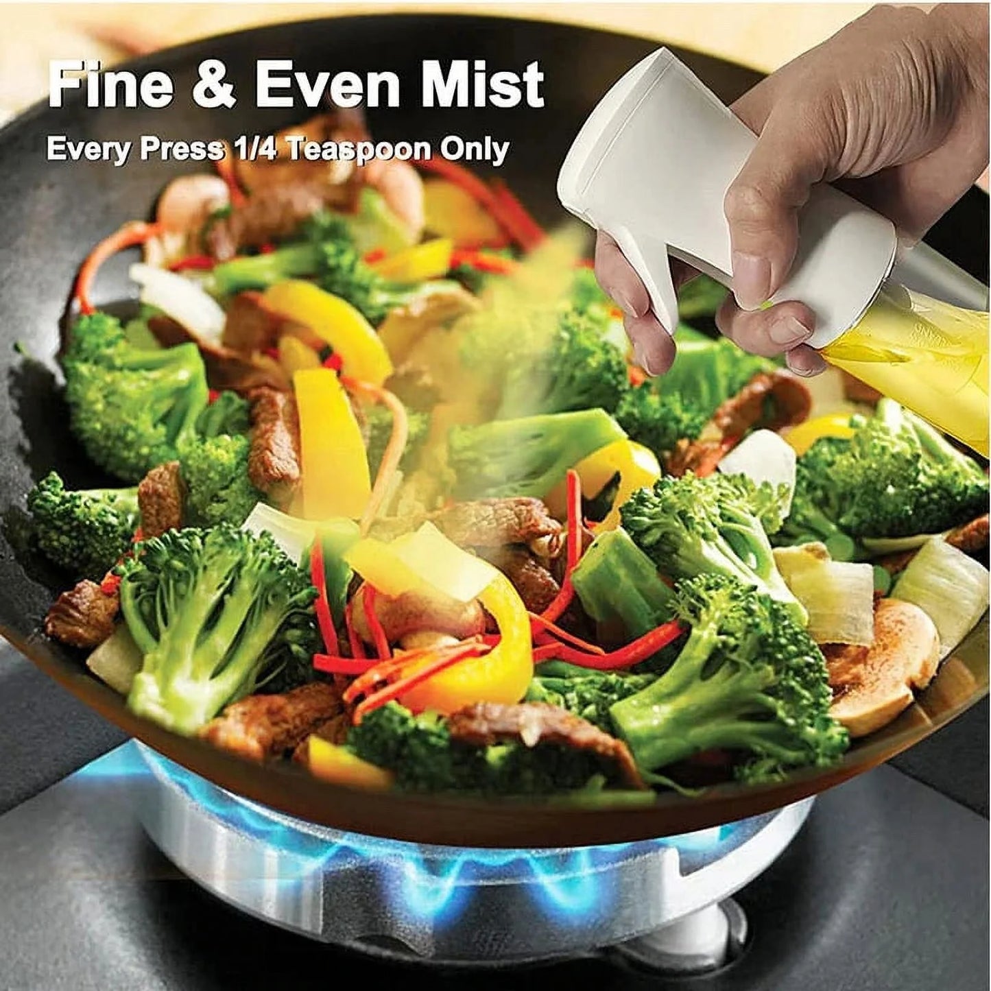 200Ml 300Ml Oil Spray Bottle Kitchen BBQ Cooking Olive Oil Dispenser Camping Baking Empty Vinegar Soy Sauce Sprayer Containers White 200ML