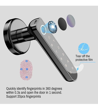 Secustone Fingerprint Door Lock Keyless Entry Door Lock Smart Lock with Keypad