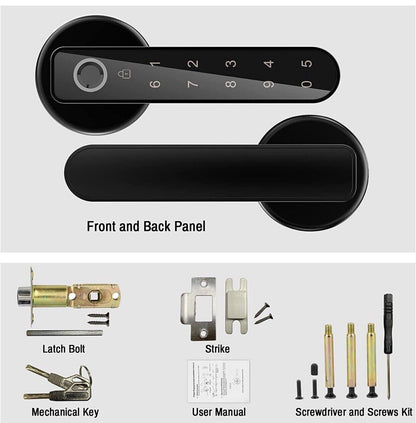 Secustone Fingerprint Door Lock Keyless Entry Door Lock Smart Lock with Keypad